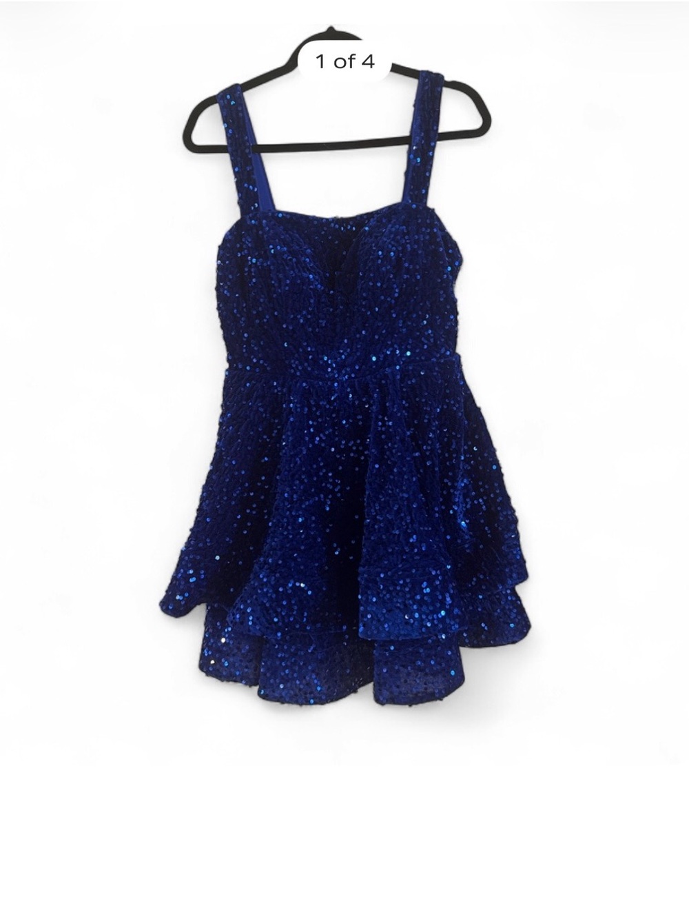 Wear your love brand Royal Blue Sequin Party Dress